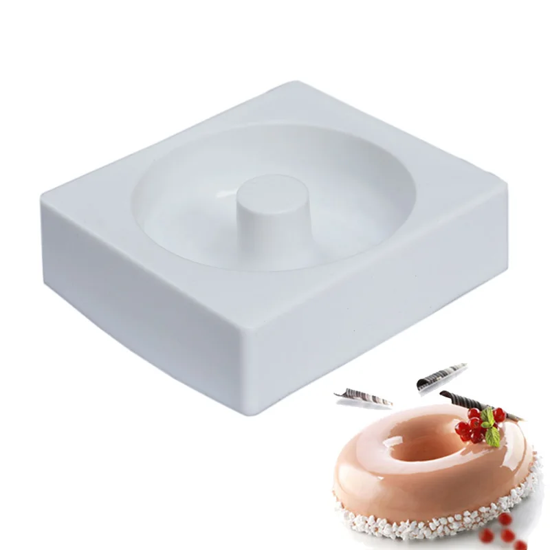 Белый силиконовый королева Savarin пончики полые формы праздничное украшение торта