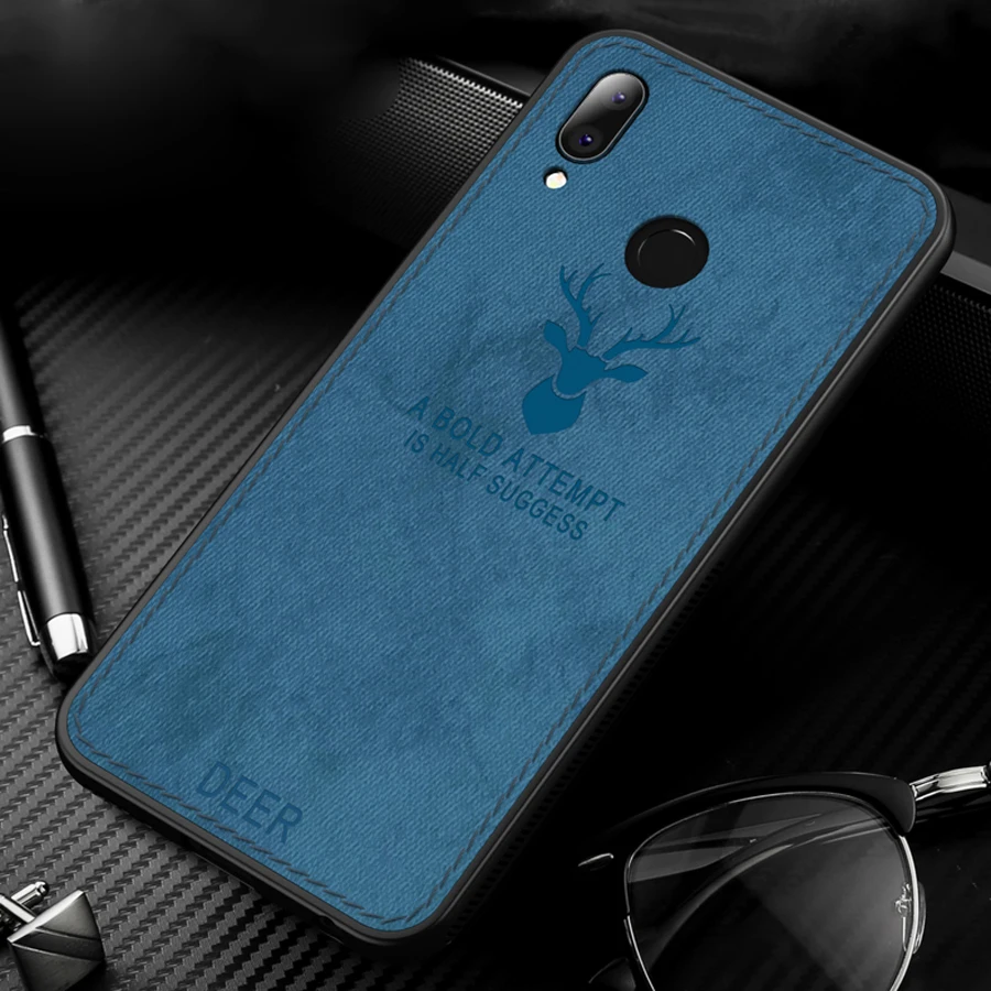 Huawei P20 Lite чехол на 5 84 &quotгибридный матовый тканевый кожаный силикон Edge для huawei P 20