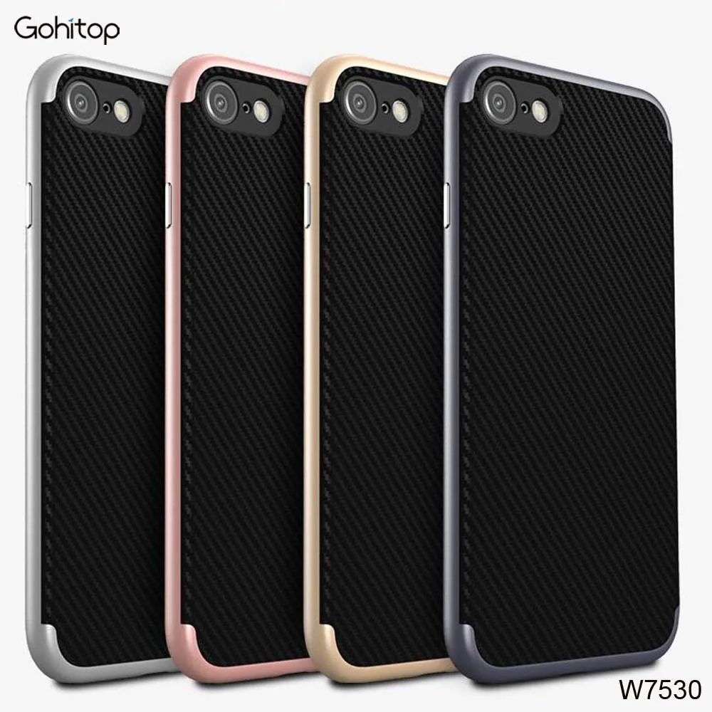 Simple Style Hybrid PC TPU Mobile Phone Case for iPhone 7 Plus |