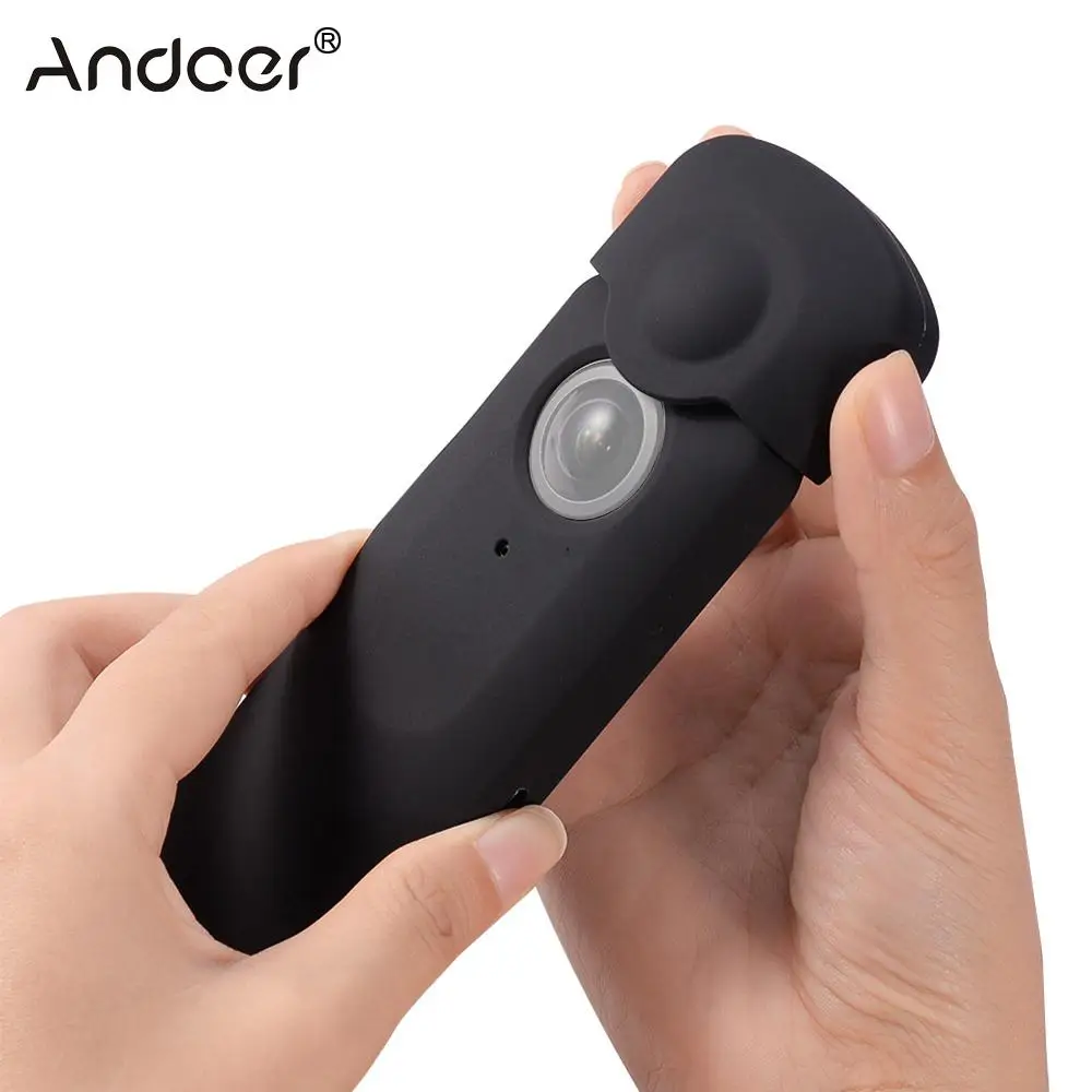 Силиконовый чехол для камеры Andoer с крышкой объектива Ricoh Theta V 360 градусов защитный