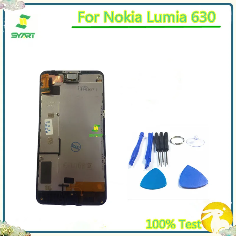 ЖК-дисплей для Nokia 630 сенсорный экран дигитайзер сборка Сенсорная панель часть Lumia