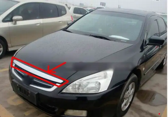 Хромированная Отделка капюшона/Передняя решетка Вокруг для honda accord 2003 2004 2005 2006 2007
