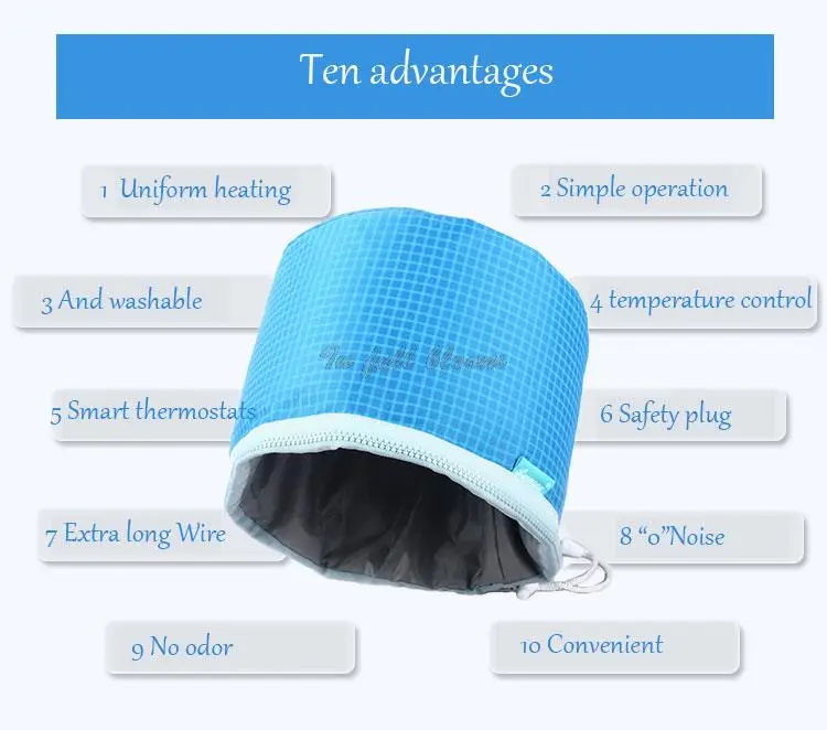 Небесно голубая маска для волос согревающая шапка масок практическая безопасность паровой Уход за волосами