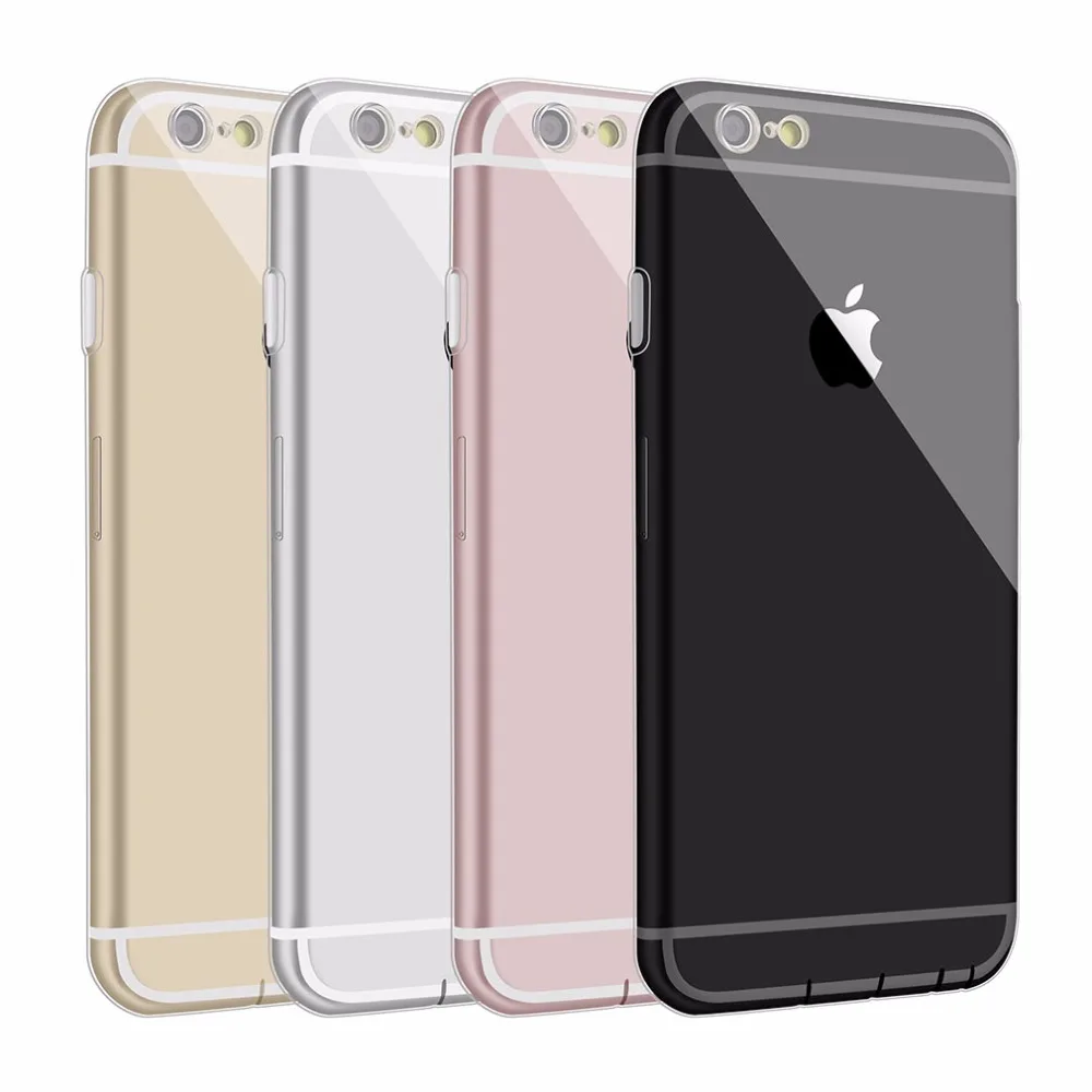 Роскошный мягкий ТПУ силиконовый чехол для Iphone X 8 Plus 6 6S 7 7s Plsu 5S SE ультра тонкий