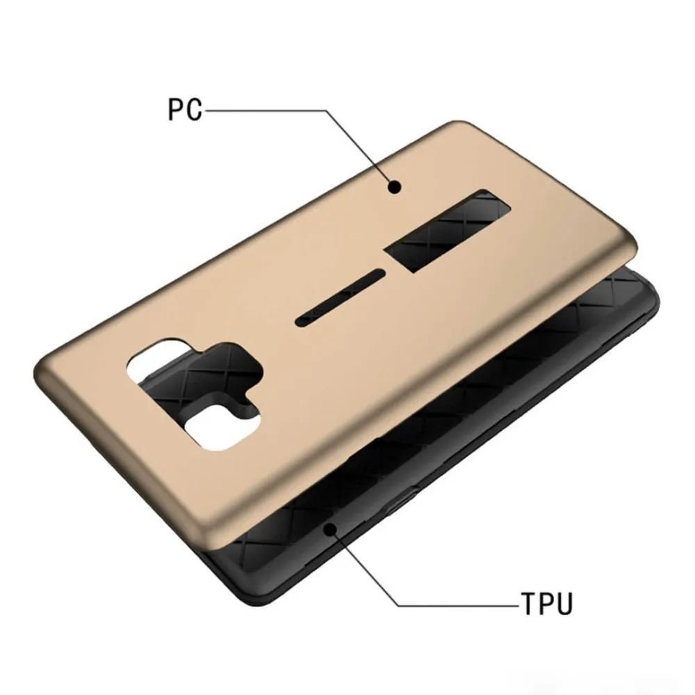 Скрытый чехол подставка для телефона с кольцом samsung Galaxy S9 S8 Plus Note9 Note8 силиконовый