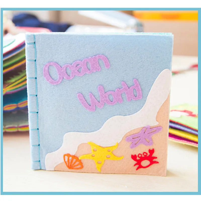 Новинка 2019 тихая книга с войлочными животными детские игрушки для мам детская