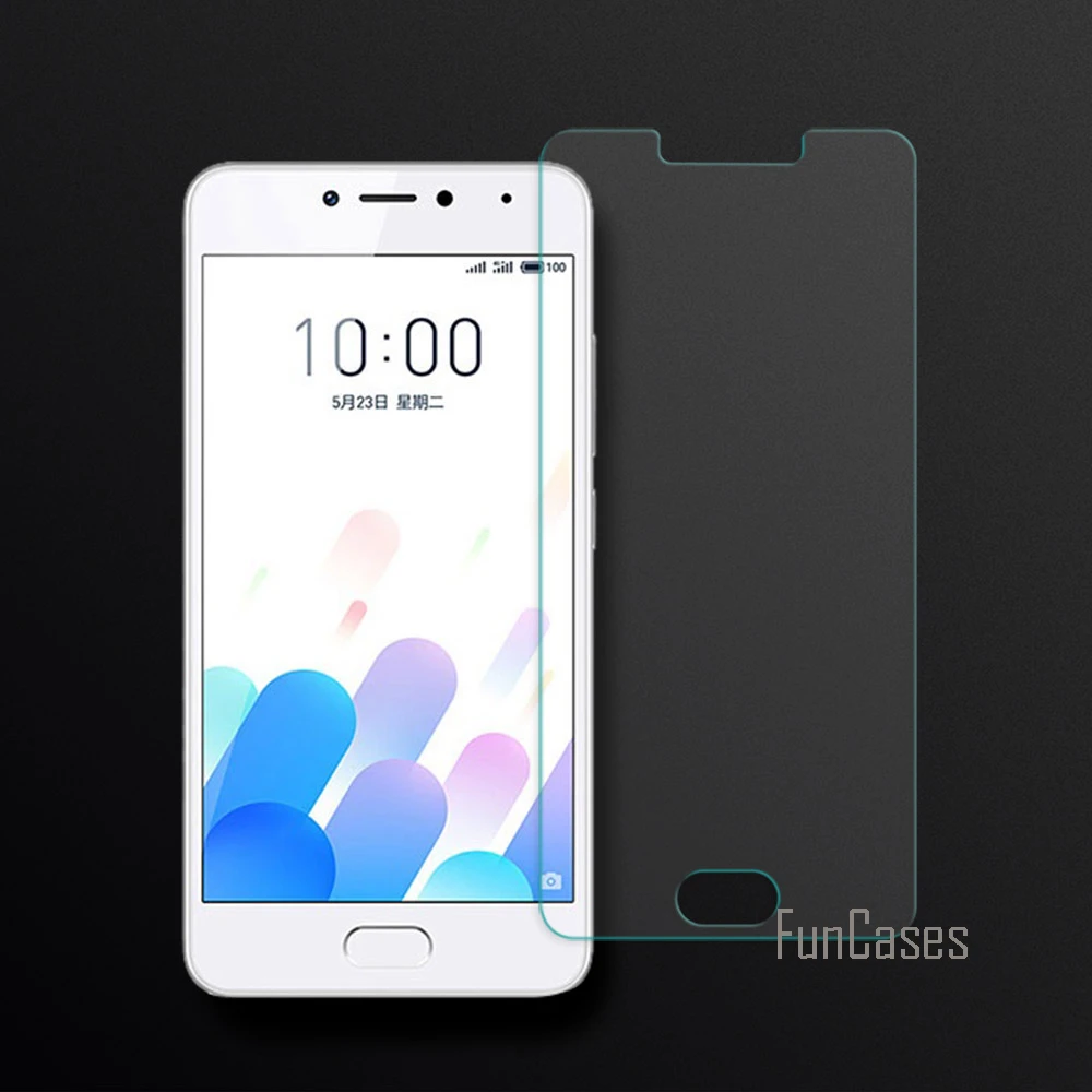 Полностью покрывающее закаленное Стекло для Meizu meilan M5c Шарм Синий A5 Экран