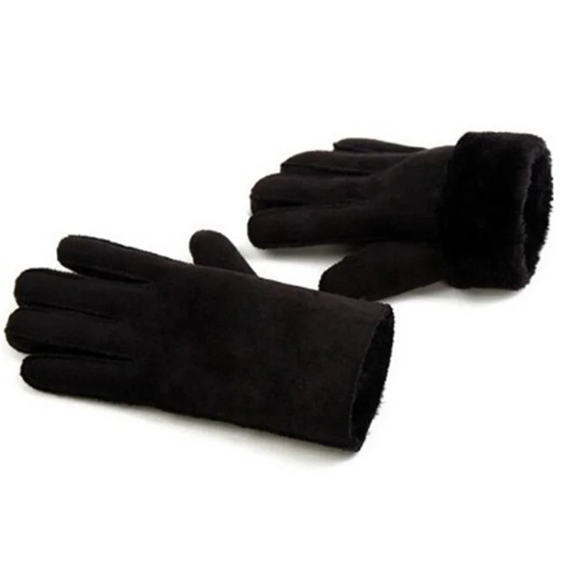 Модные замшевые перчатки OMH для мужчин и женщин зимние теплые из искусственного