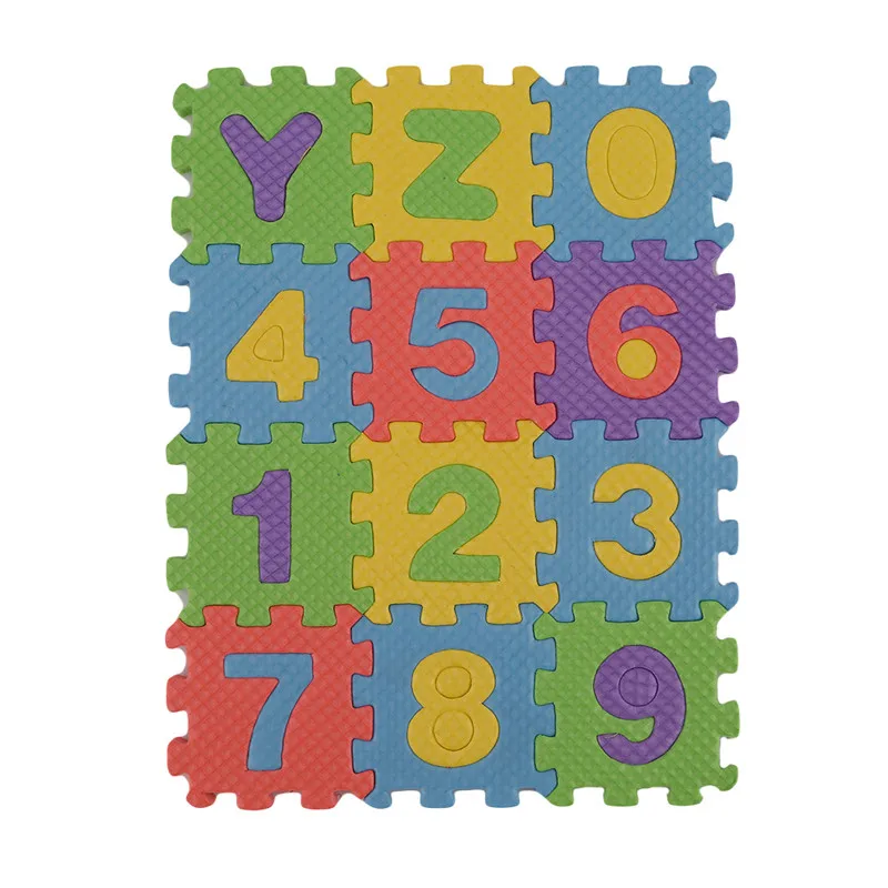 36 шт. EVA Puzzle Детские игрушки пена Алфавит цифры игровой коврик пол дети ковер для детей буквы безопасность животных дети