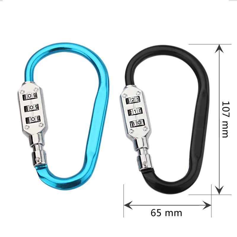 1pcs arc lock type locking carabiner / D padlock fast trunk buckle | Обустройство дома
