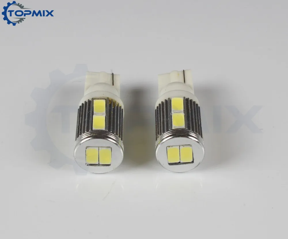 

10 x T10 10SMD 5630 автомобильная светодиодная внешняя внутренняя подсветка без объектива багажное отделение дверь для Чтения Купол боковые повор...