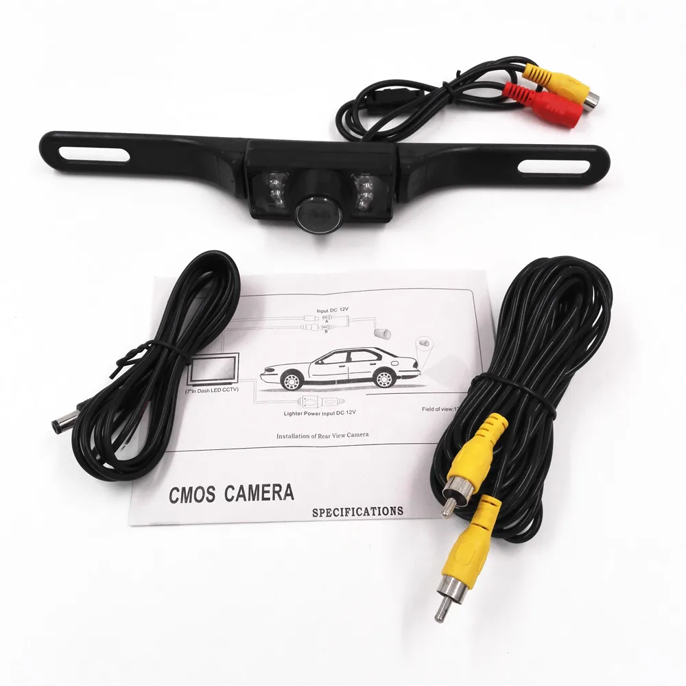 Универсальная 8 LED автомобильная парковочная камера заднего вида Автомобильная