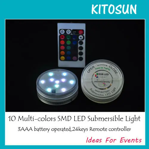 1 шт./лот ПОГРУЖНОЙ водонепроницаемый RGB светодиодный светильник для кальяна