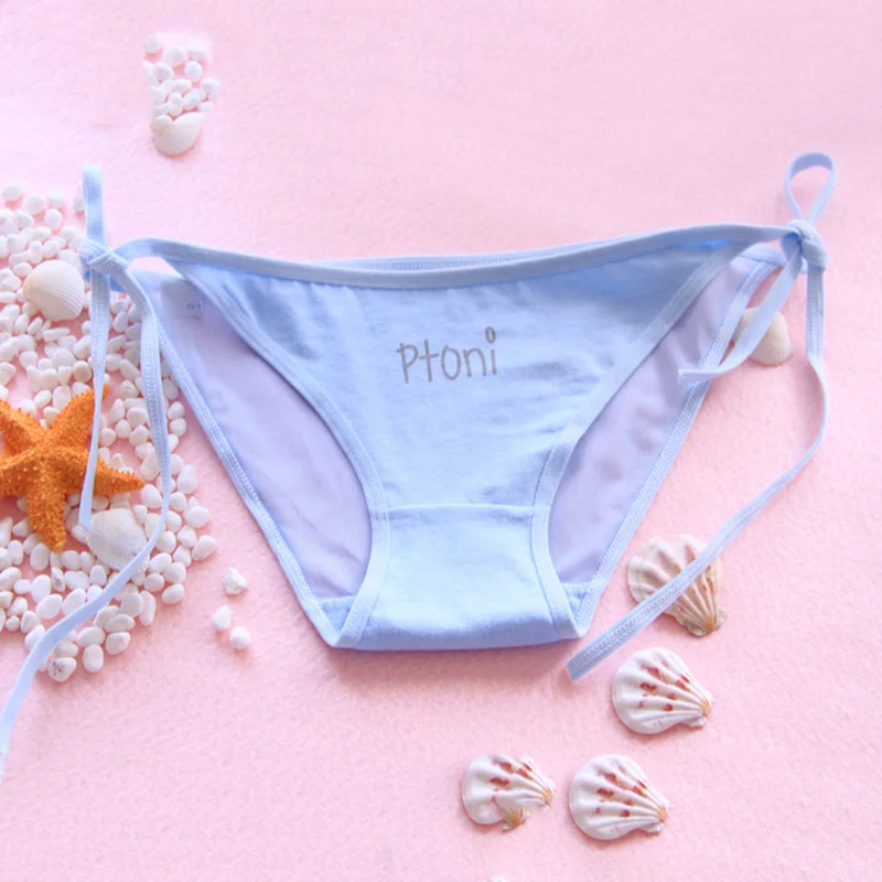 QUECOO 2017 cool a summer new band tie perspective net yarn sexy comfortable women's underwear panties #173 |