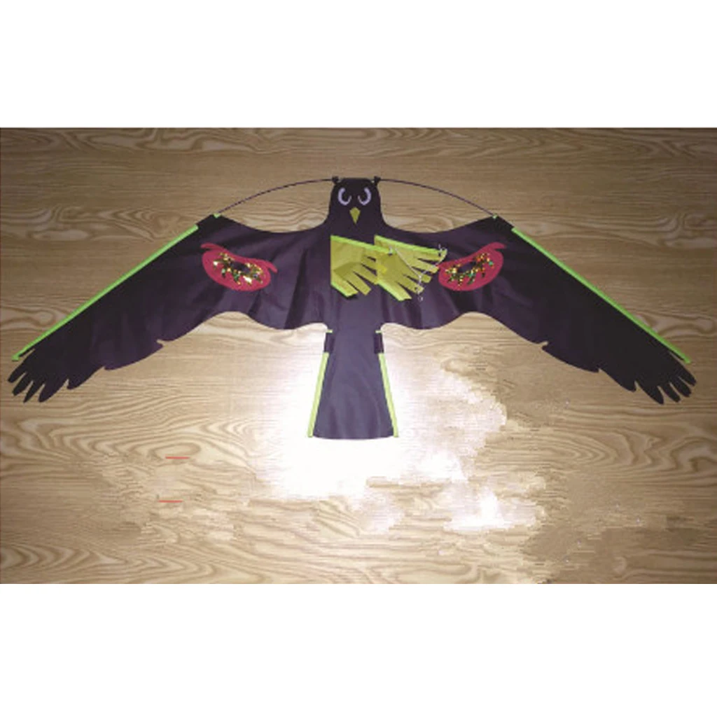 

3Pcs Hawk Kite Bird Scarer Protect Farmers Crops Kids Kite Toys Animal Windsock Scarecrow Owl Bird Performing Swallow Decoy