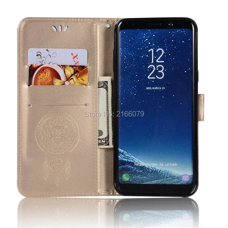 For Samsung Galaxy S8 Plus 3D Pattern Owl Luxury Flip PU Leather Case W/ Magnetic Buckle Card Insert Slots Wallet Stand Cover | Мобильные