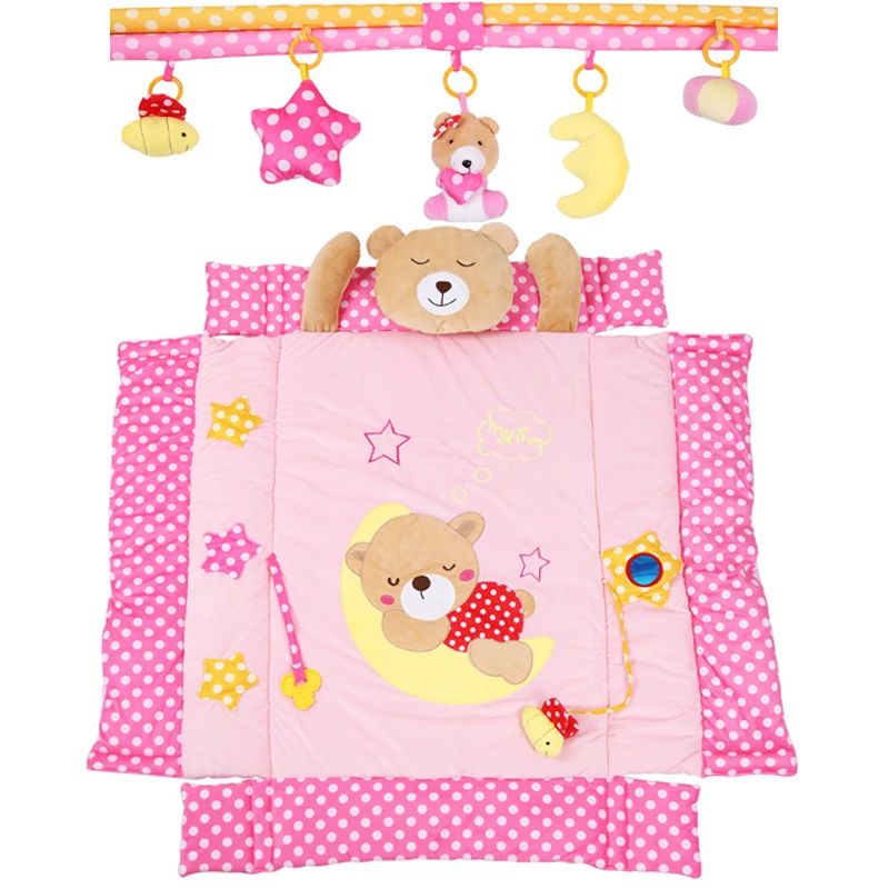 Детский мягкий большой игровой коврик складной развивающий для ползания занятия