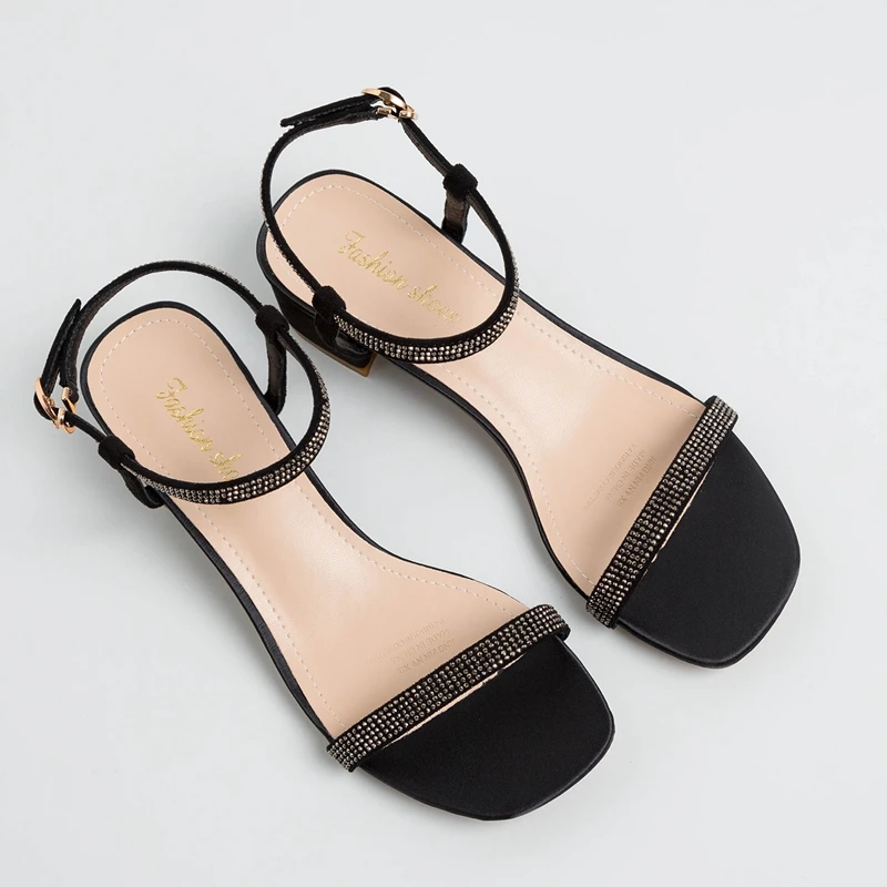 

ENMAYLA 2019 Women Microfiber Basic Casual Woman Shoes Buckle Strap Solid Summer Fashion Sandals Women Size 34-39 LY2039