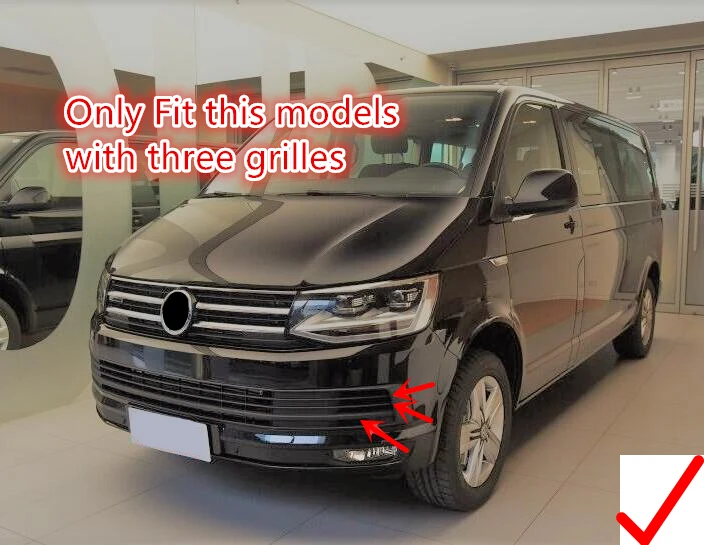 Для VW Volkswagen транспортер T6 Caravelle автомобиля внизу в центре решетка гриль накладка Стикеры авто аксессуары