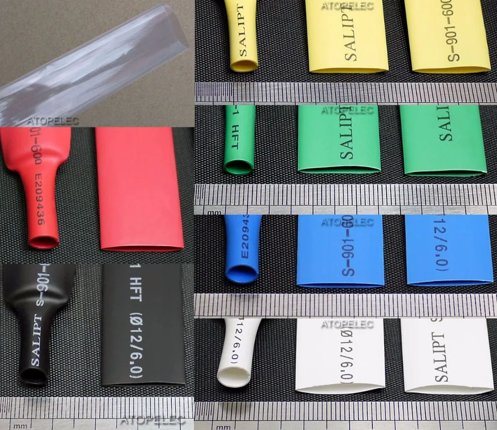 Термоусадочные полиолефиновые трубки 21 мм ширина/12 диаметр 2:1 ROHS UL