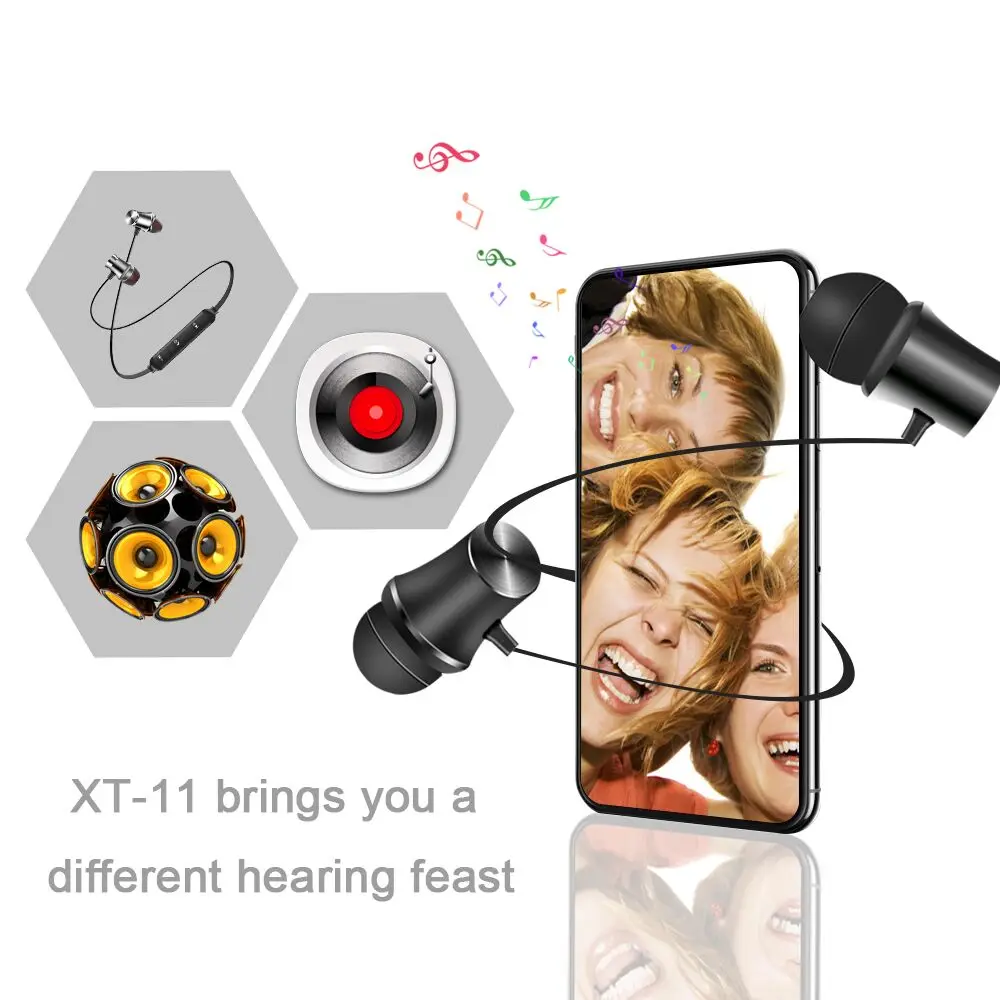 RAVI XT 11 беспроводные Bluetooth наушники Спортивная bluetooth гарнитура с микрофоном для