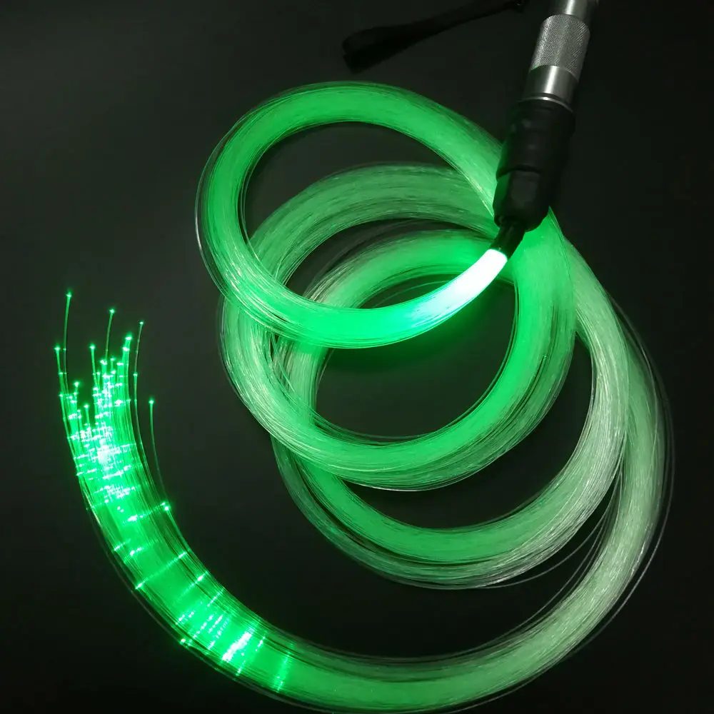 Фэнтези RGB светодиодный волоконно оптический плетка светильник 10 цветов