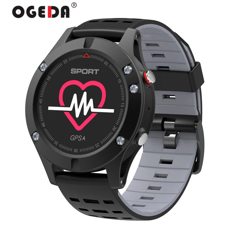 OGEDA Смарт часы пульсометр GPS многоспортивный OLED Bluetooth фитнес трекер IP67 BRIM F5