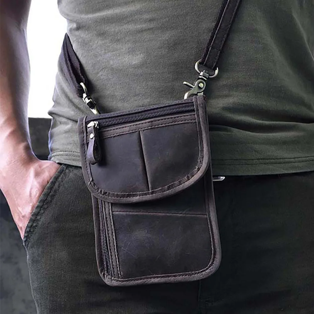 Поясной ремень из воловьей кожи Crazy Horse/Oil Fanny Bag винтажный кошелек сумка