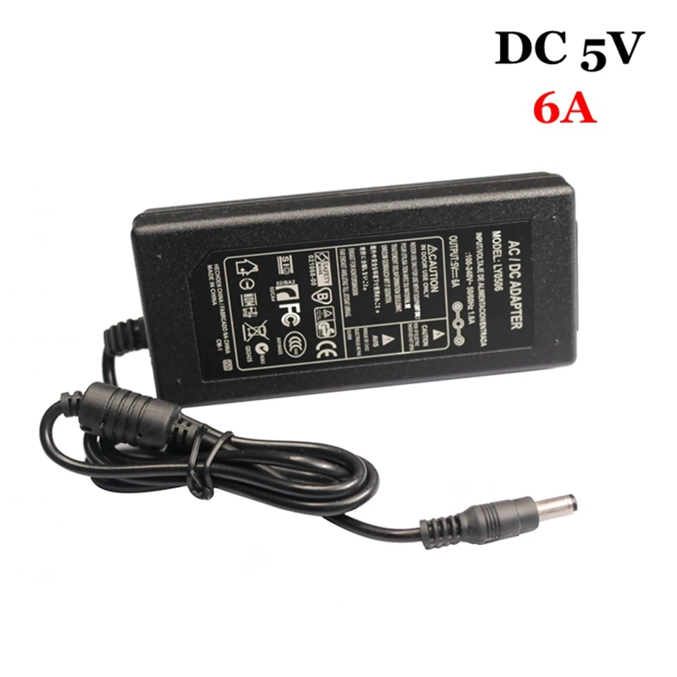 Светодиодный драйвер питания DC5V адаптер AC100-240V силовых трансформаторов DC5V 1A 2A 3A 5A 6A 8A 10A источник питания для светодиодных лент
