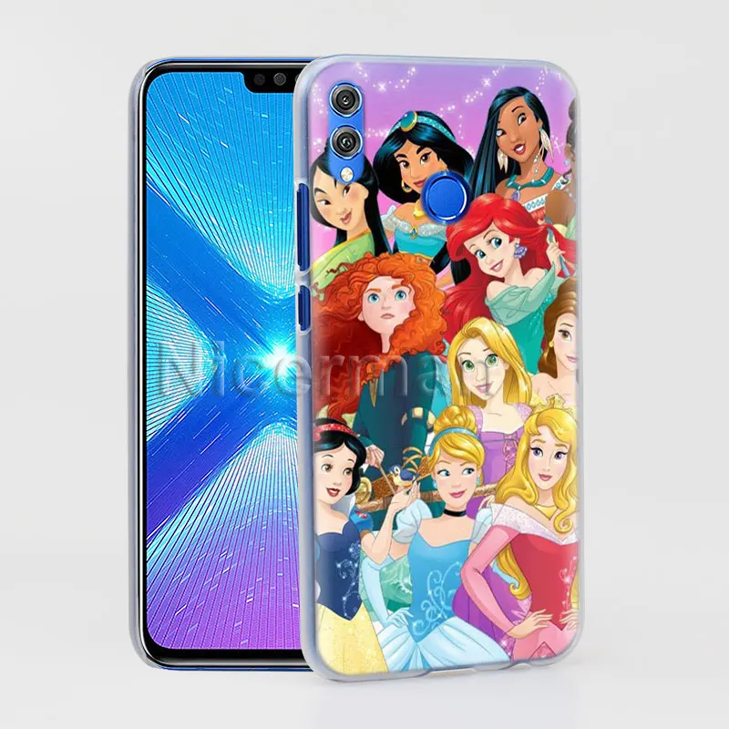 Чехол для телефона для Honor Y9 Y7 Y5 Y6 Y9 Honor 10 20 Lite 8X 8A играть прозрачная крышка Капа Аладдин, Принцесса Жасмин Капа Coque