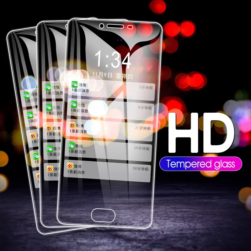 2 шт. полное покрытие закаленное стекло для Meizu Note 9 M6 M5 M3 M6S M5S M5C U20 прозрачная