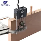 Дюбель джиг акриловая закаленная сталь карманное отверстие джиг 12 ''38'' 14 ''вертикальное сверло направляющее отверстие локатор для деревообрабатывающих инструментов