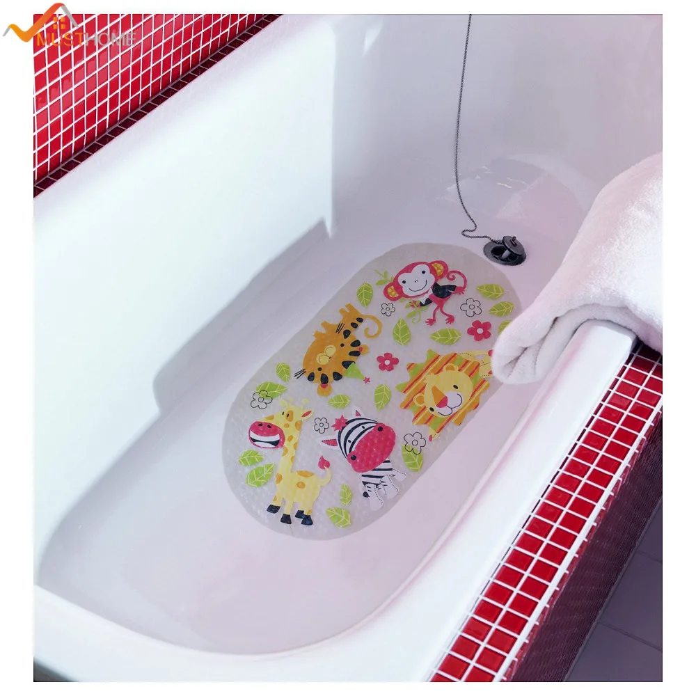 Нескользящий детский коврик для ванной 39 см х 69 душа с присоской|baby bath mat|bath matbath mat