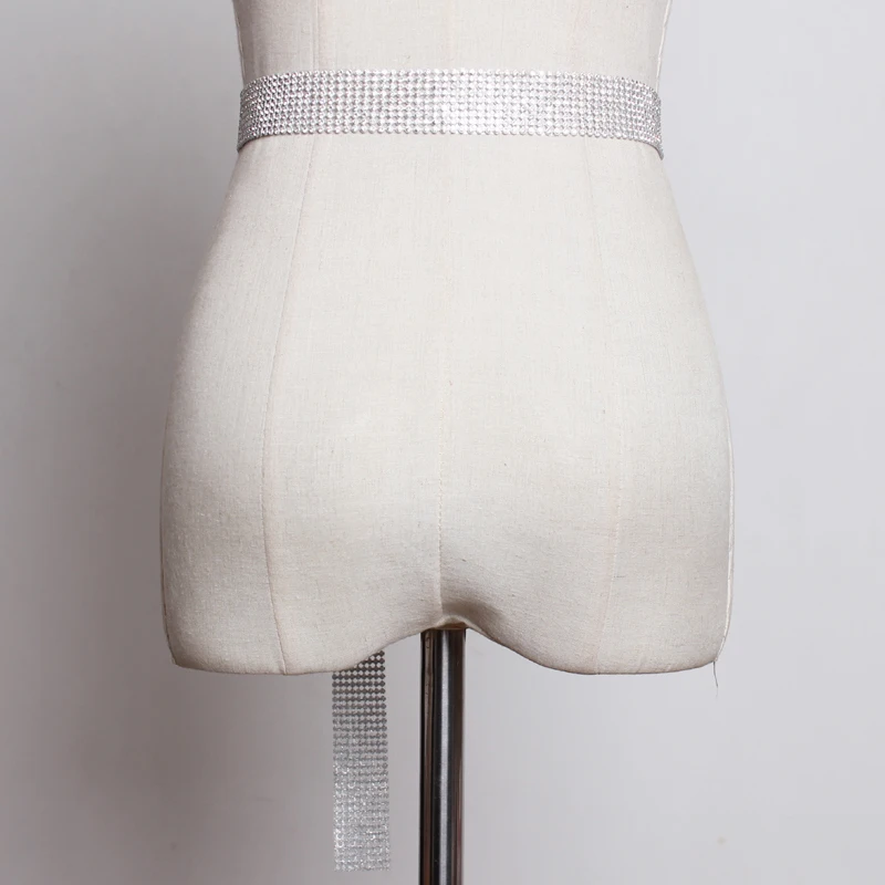 Новинка 2019 роскошные свадебные Ремни Стразы с кристаллами Женская металлическая