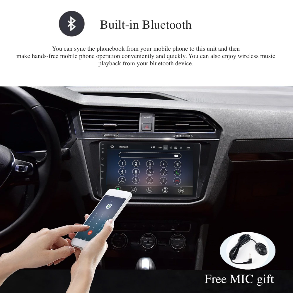 Android 9,0 Автомагнитола 2 Din gps Navi для Golf Tiguan Atlas Polo Passat PX6 DSP ips HDMI 4 Гб+ 64 Гб RDS wifi USB BT AUX