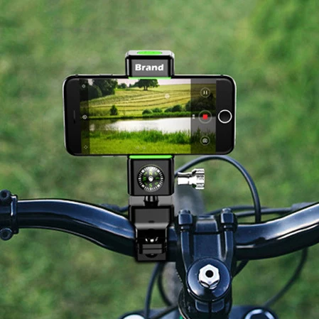 Многофункциональный мотоциклетный держатель для телефона с компасом велосипеда