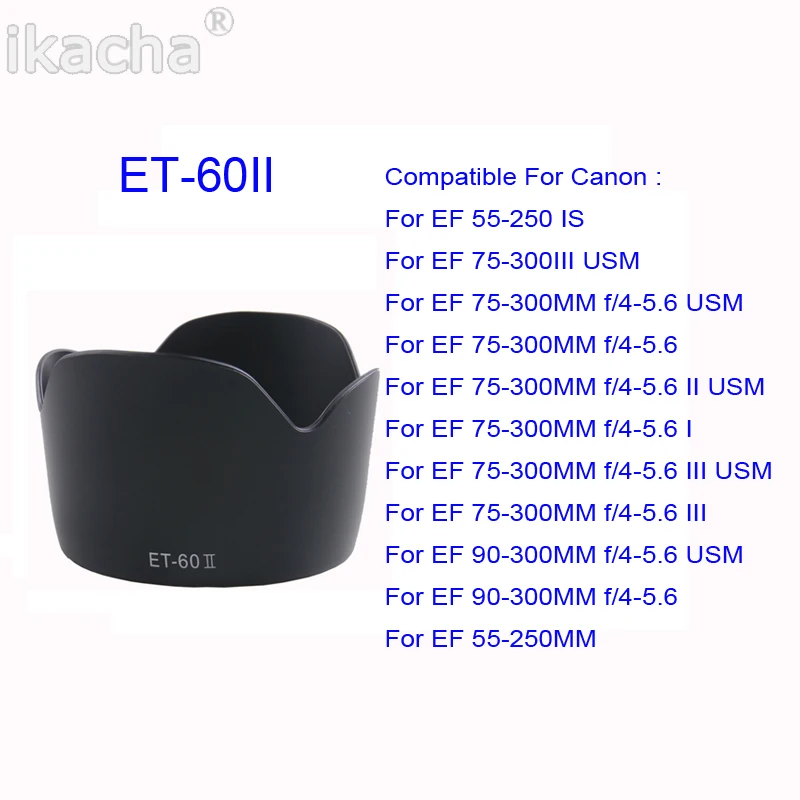 EW-60C ET-60 ES-62 EW-73B EW-78D ET-60 II EW-63C EW-63 II Камера бленда объектива для Canon Камера объектив