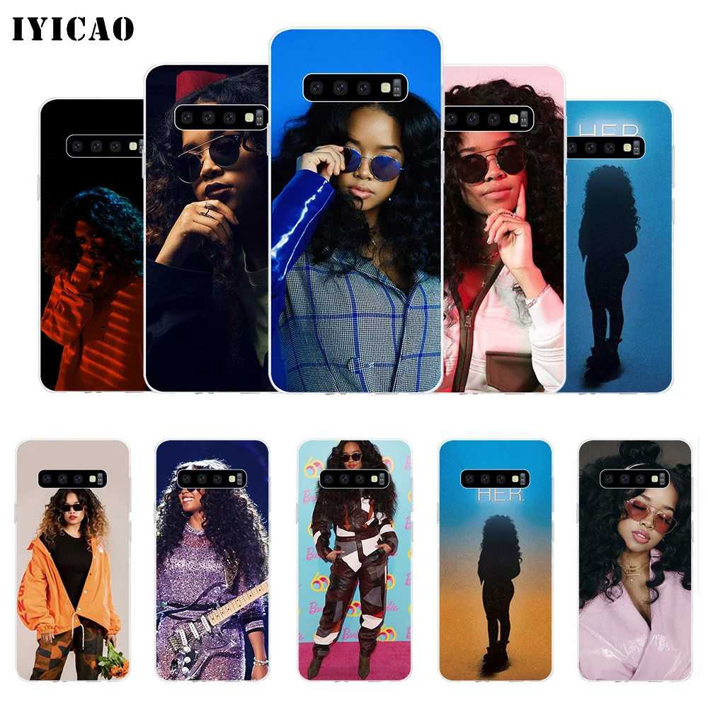 Чехол для телефона IYICAO Singer H.E.R Gabi Wilson мягкий силиконовый чехол Samsung Galaxy S10e S10 S9 S8 Plus