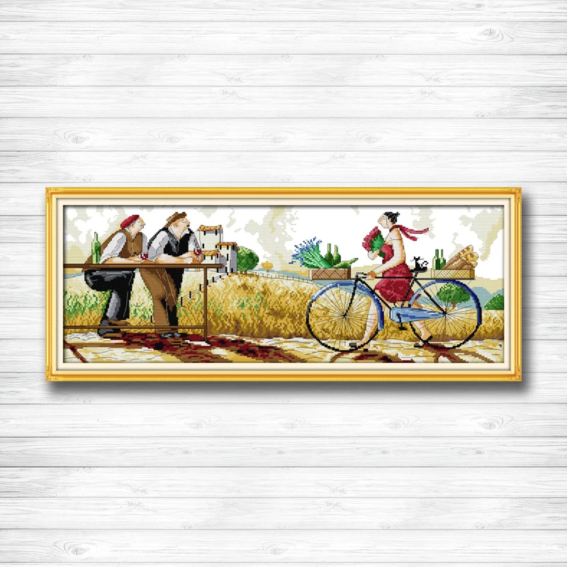 Fat men and woman 14CT 11CT Cross Stitch kits embroider needlework Sets Handmade Art chinese cross stitch DIY Home Decoratio | Дом и сад