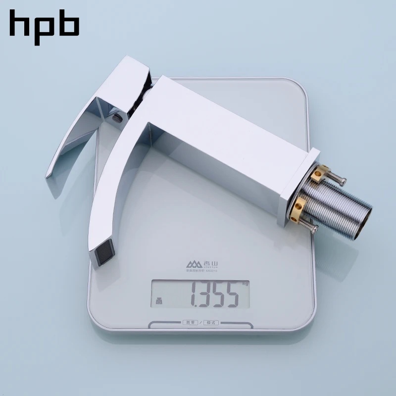 HPB хромированный смеситель для раковины с одной ручкой ванной водопроводный кран