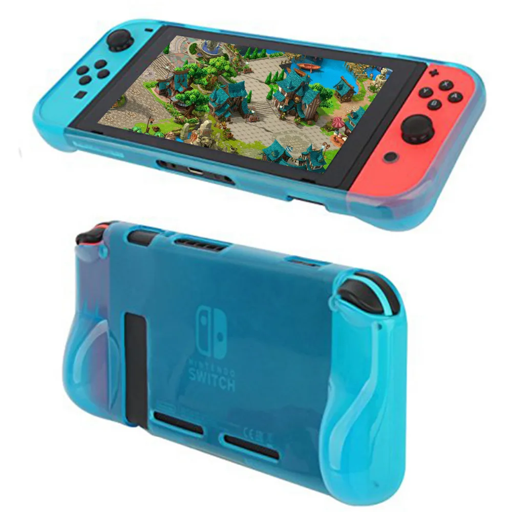 Защитный чехол накладка для Nintendo Switch мягкий силиконовый книжка с защитой от