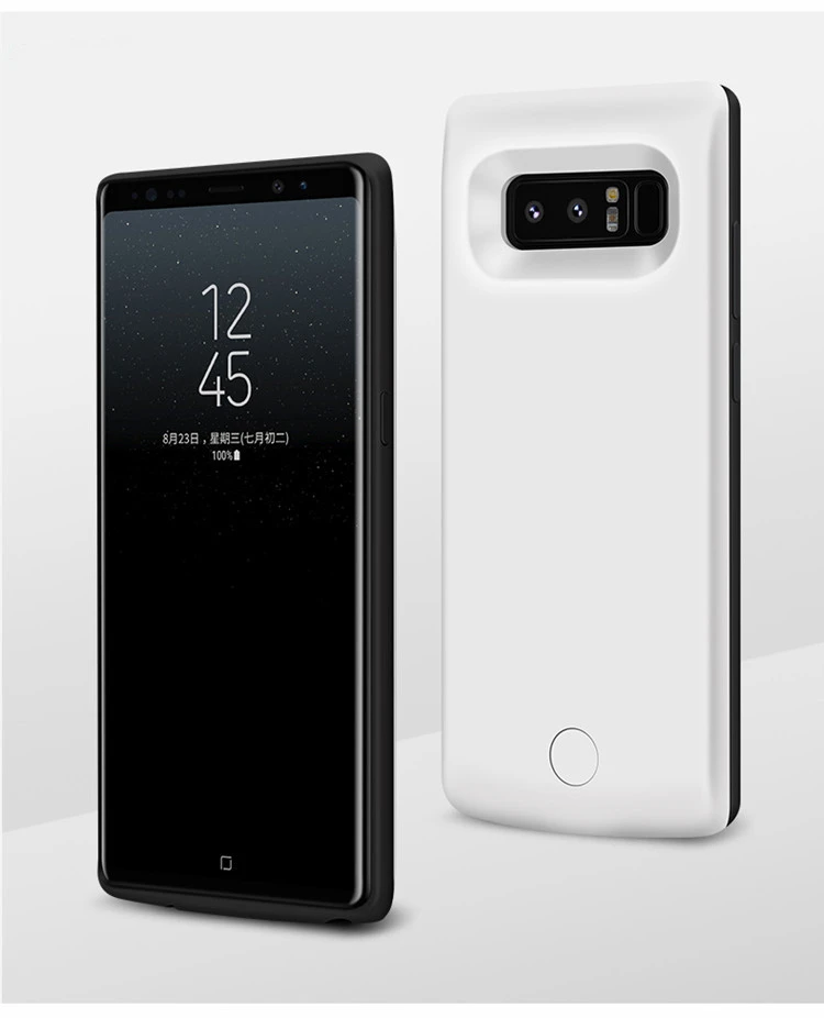 White 2а Быстрая зарядка для samsung Galaxy Note 8 чехол для аккумулятора 6500 мАч чехол для внешнего зарядного устройства внешний аккумулятор для samsung Note 8 чехол для аккумулятора - Цвет: White