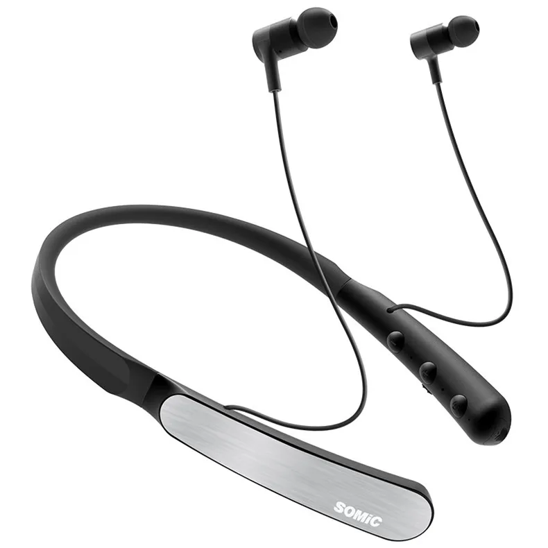 Somic SC1000 спортивные Bluetooth наушники с активным шумоподавлением шейным ремешком беспроводные наушники гарнитура для телефонов и музыки