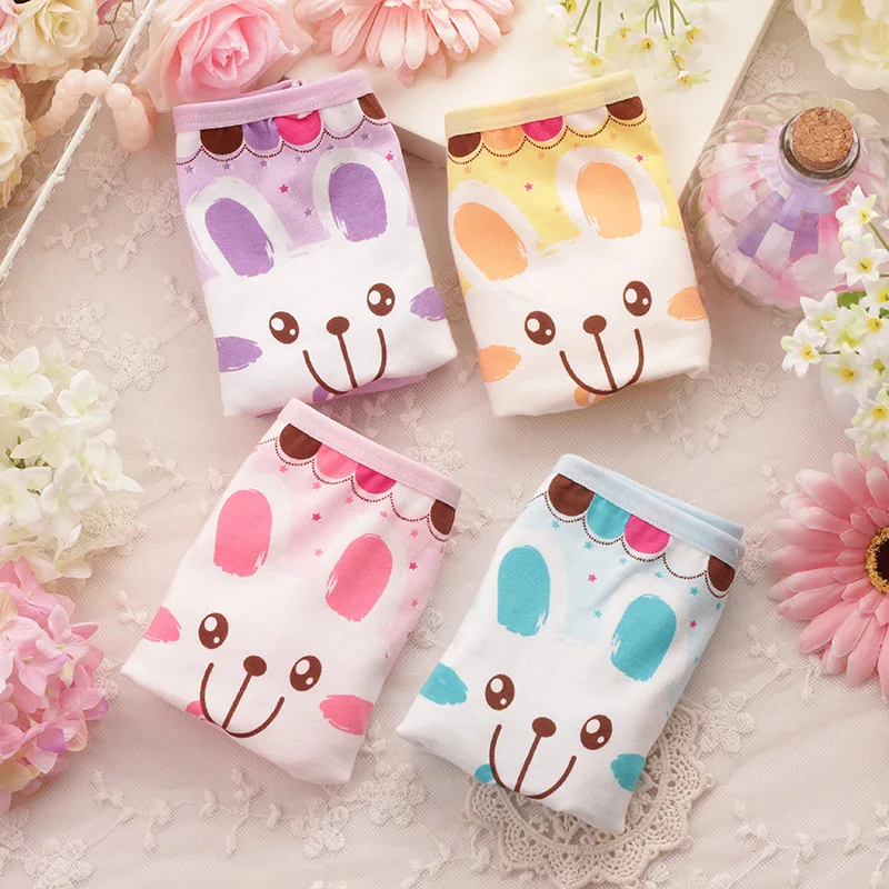 4 шт./лот хлопковые трусики для девушек детские шорты и трусы малышей детское