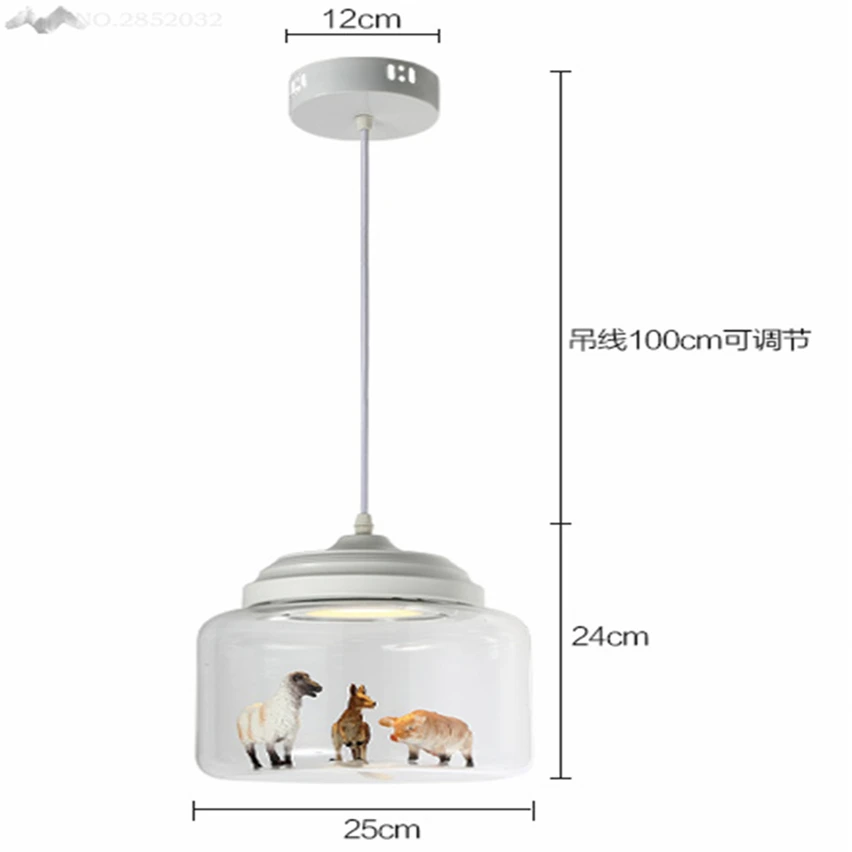 Симпатичные креативные стеклянные люстры JW в скандинавском стиле