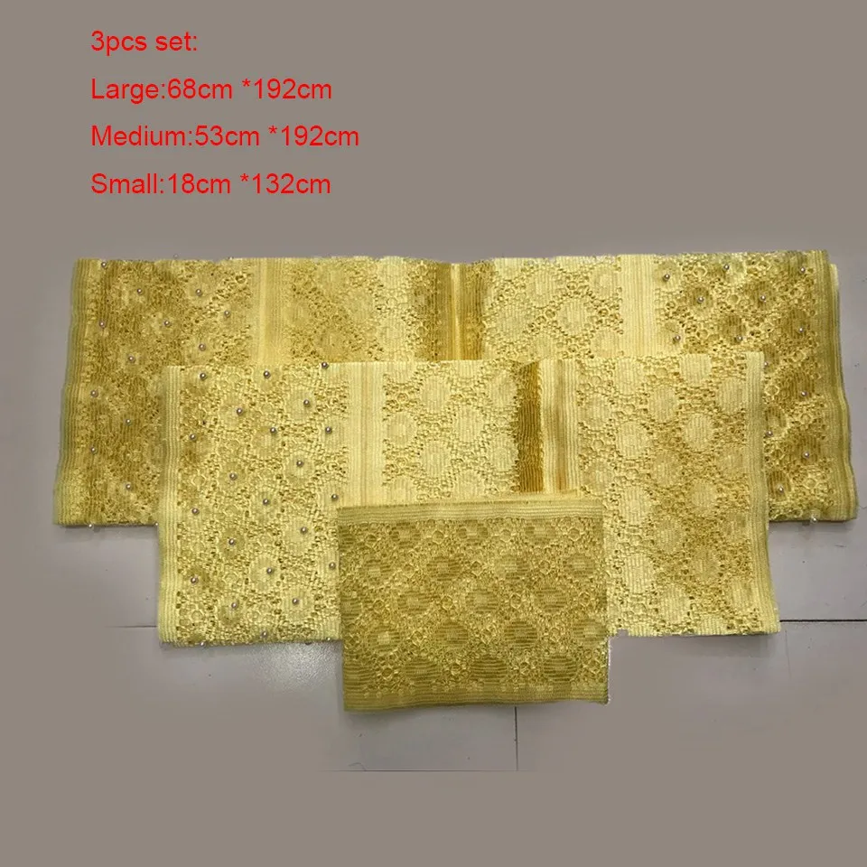 Комплект из 3 предметов aso oke jawu onja owu персиковый Африканский нигерийский Gele Ipele