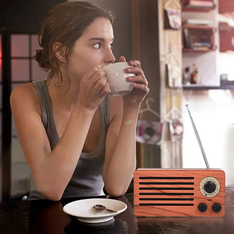 EDAL NR-3013 Ретро Bluetooth беспроводной динамик деревянный Портативный HiFi домашний