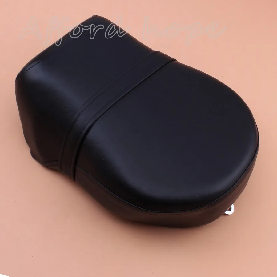 Черное мотоциклетное синтетическое кожаное заднее сиденье Sella из мягкой пены