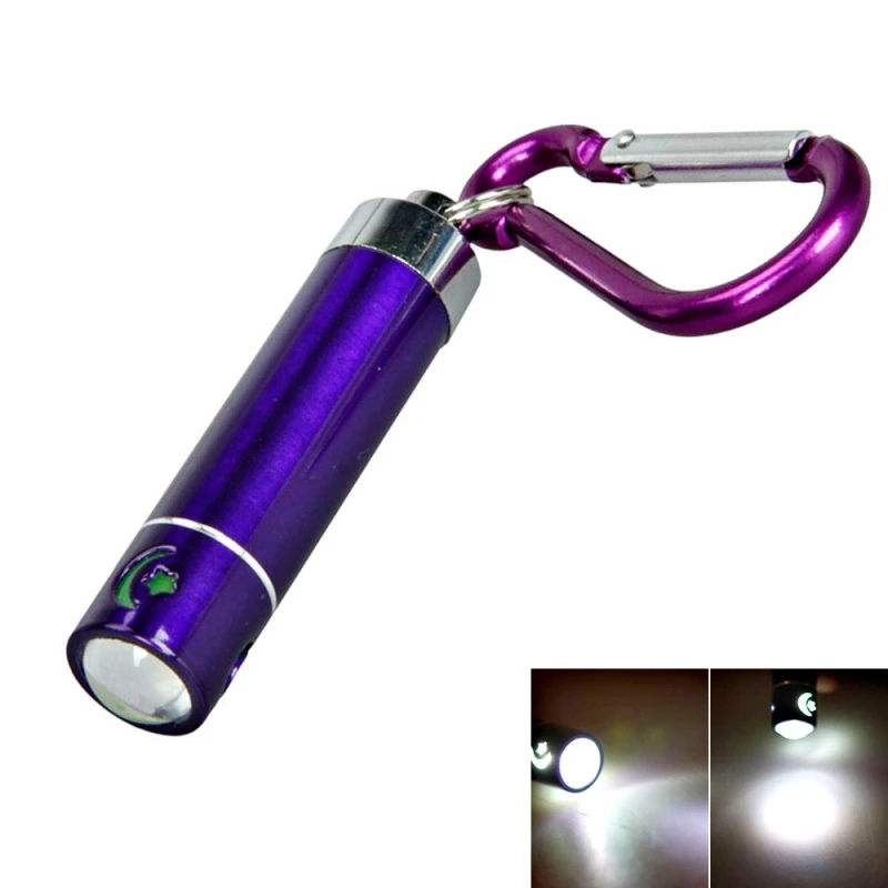 1 LED Moon Figure Keychain Flashlight Torch with Batteries Purple | Лампы и освещение