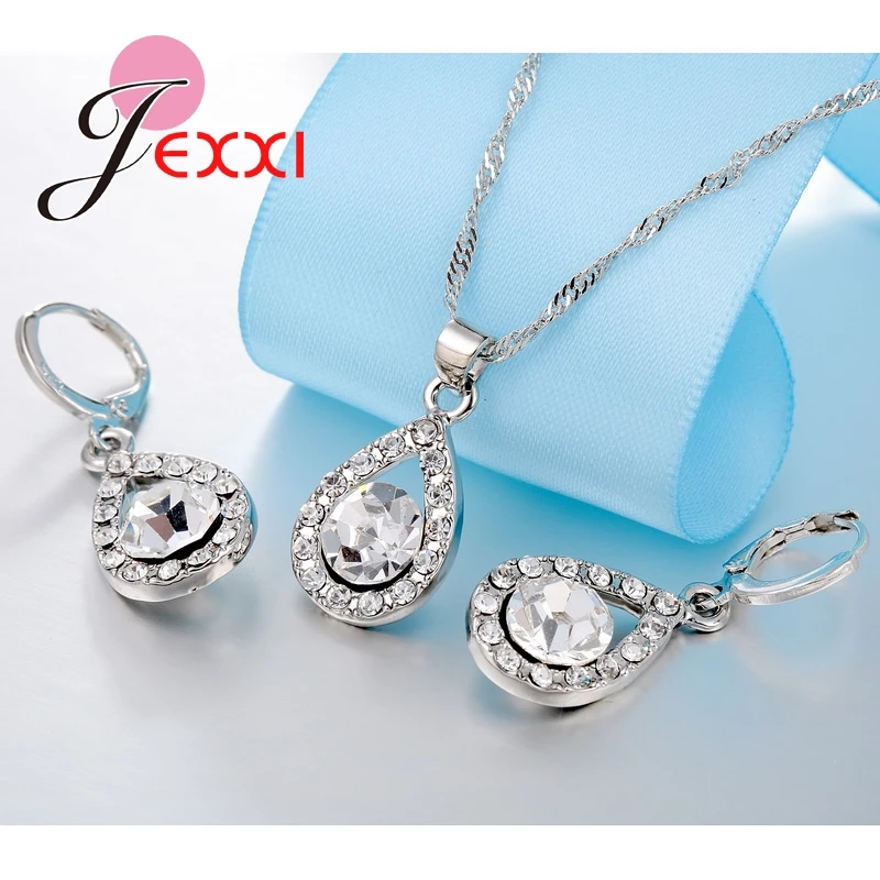 Комплект из колье и серёг серебра 925 пробы|earrings necklace jewelry set|jewelry setsearrings drops |